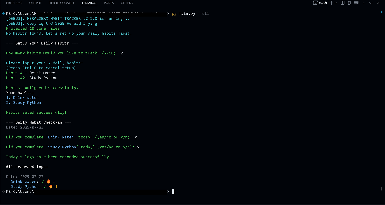 CLI Screenshot